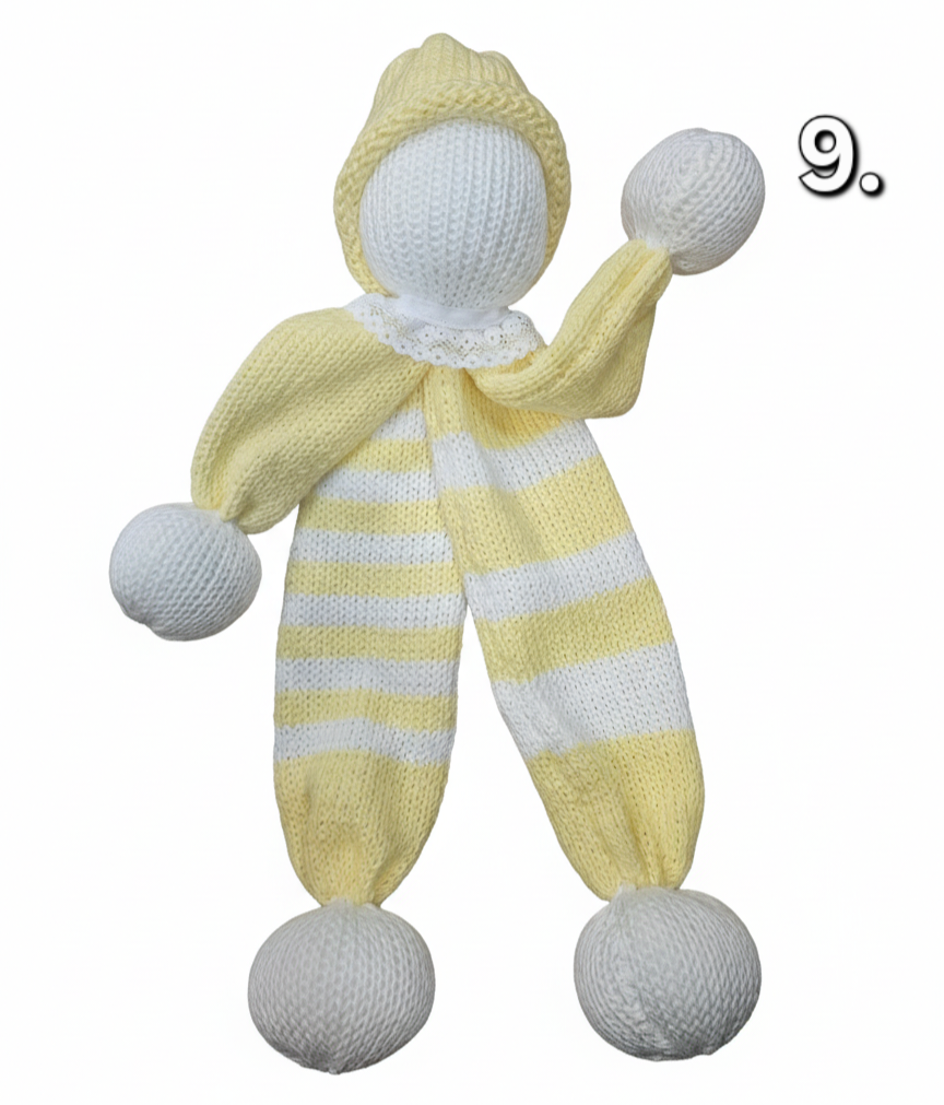 Le doudou pour bébé, artisanale tricoté main