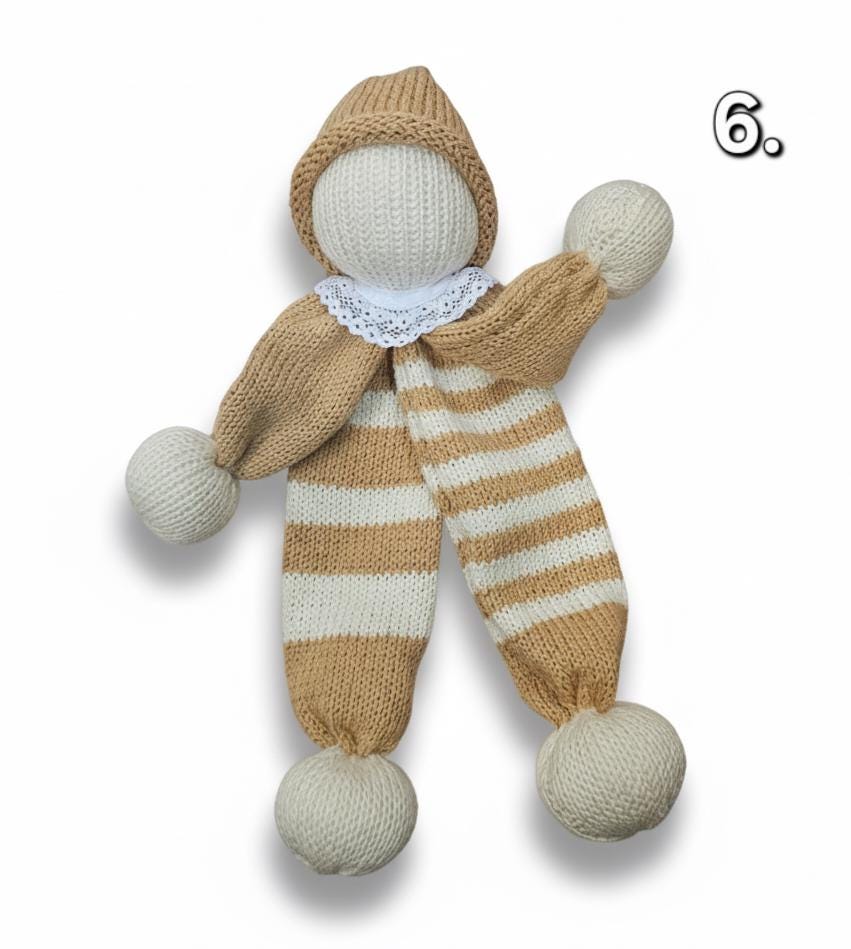 Le doudou pour bébé, artisanale tricoté main