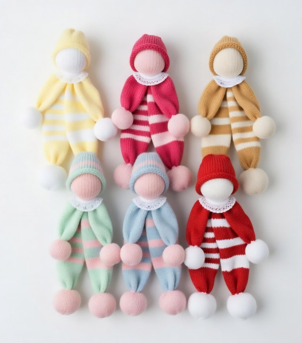 Le doudou pour bébé, artisanale tricoté main