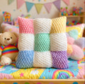 Coussin tricoter personnalisé 9 carrés