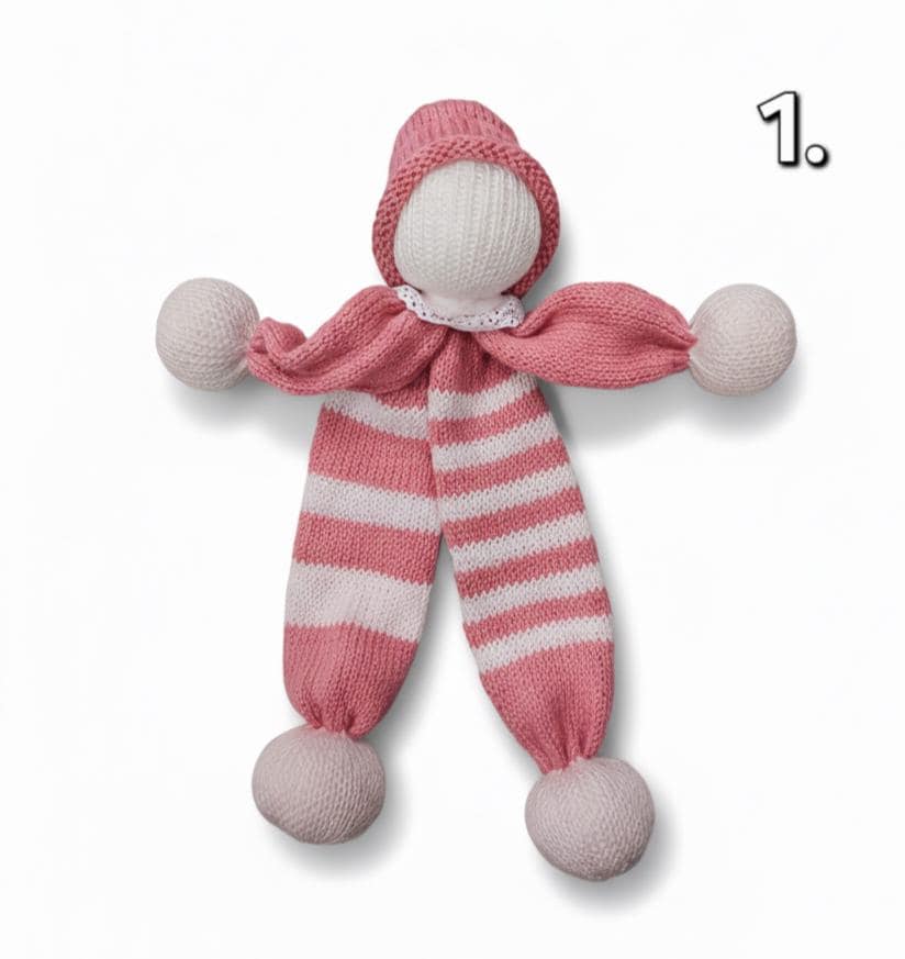 Le doudou pour bébé, artisanale tricoté main
