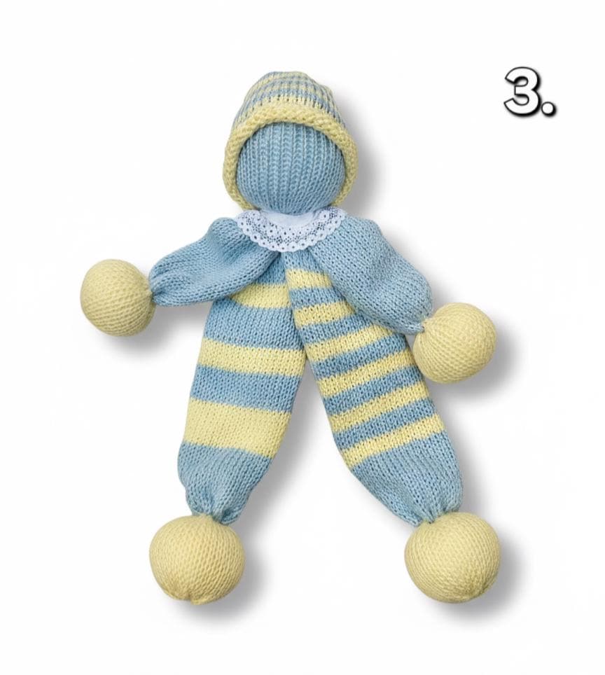 Le doudou pour bébé, artisanale tricoté main